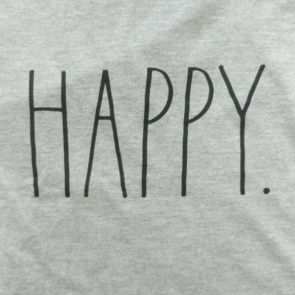 NWT Rae Dunn "Happy." Woman's XS T-shirt 😁 - Picture 3 of 4